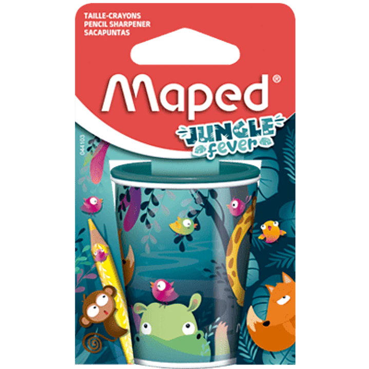 TAJADOR  MAPED  JUNGLE FEVER 2 HUECOS    BLISTER   044103 1