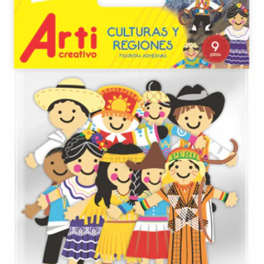 FIGURITAS ADHESIVAS CULTURAS Y REGIONES     TACF00021 1