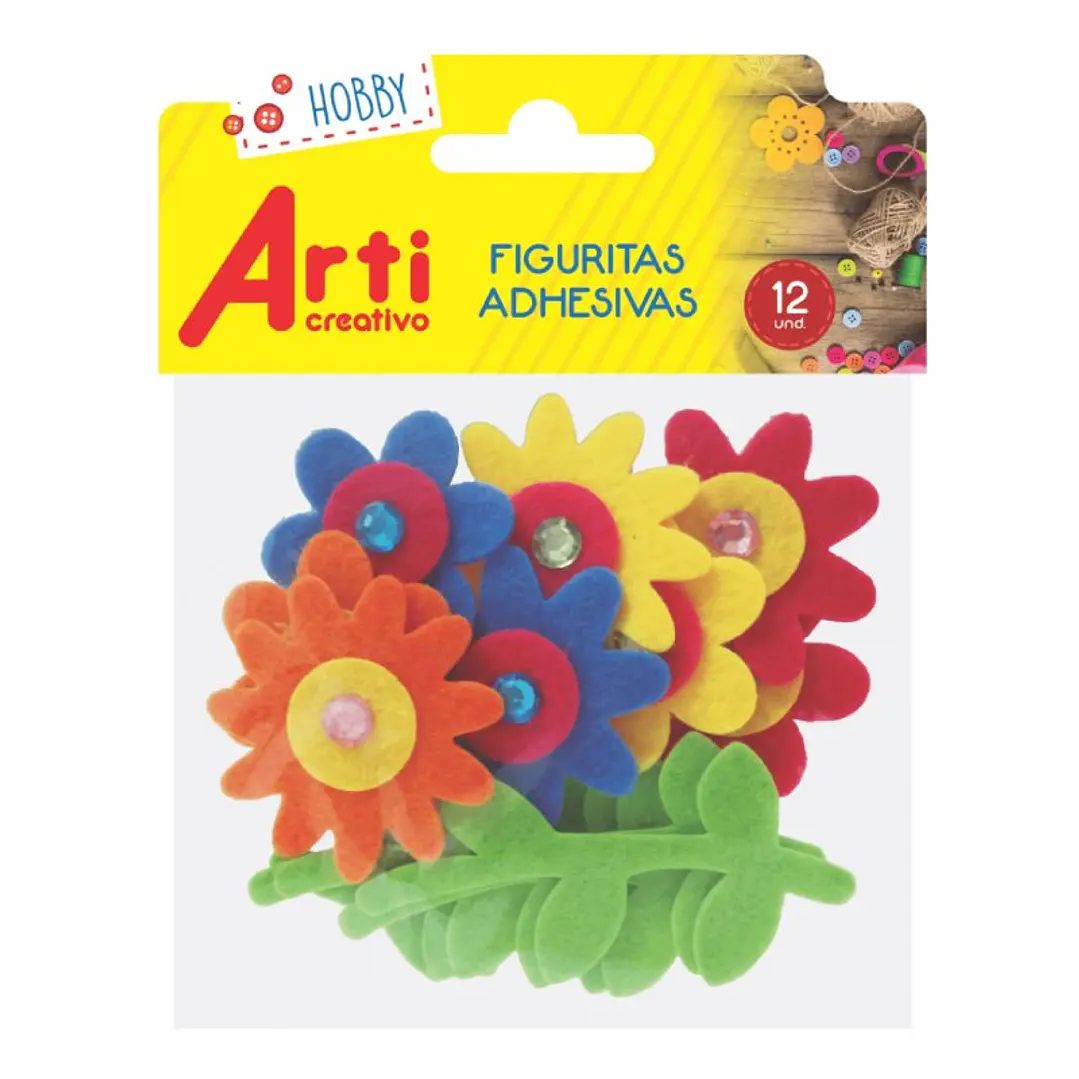 FIGURITAS ADHESIVAS FLORES   TACF00001 1