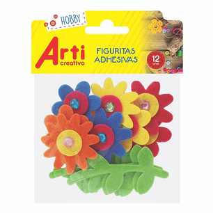 FIGURITAS ADHESIVAS FLORES   TACF00001