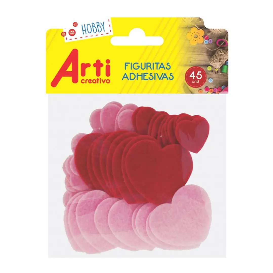 FIGURITAS ADHESIVAS CORAZONES  1