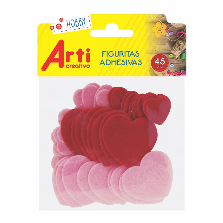 FIGURITAS ADHESIVAS CORAZONES  1