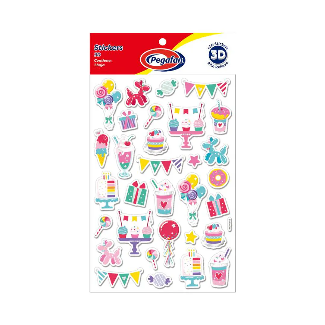 STICKER PEGAFAN 3D  FIESTA  50    EVA9404V 1