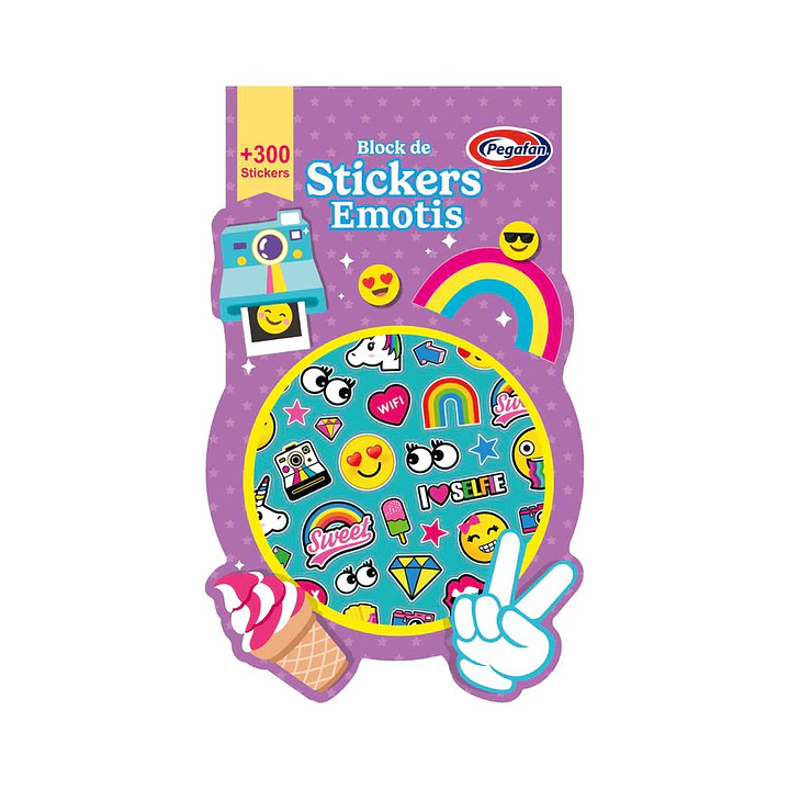 STICKER PEGAFAN BLOCK EMOJIS  +250    SBA1916V 1