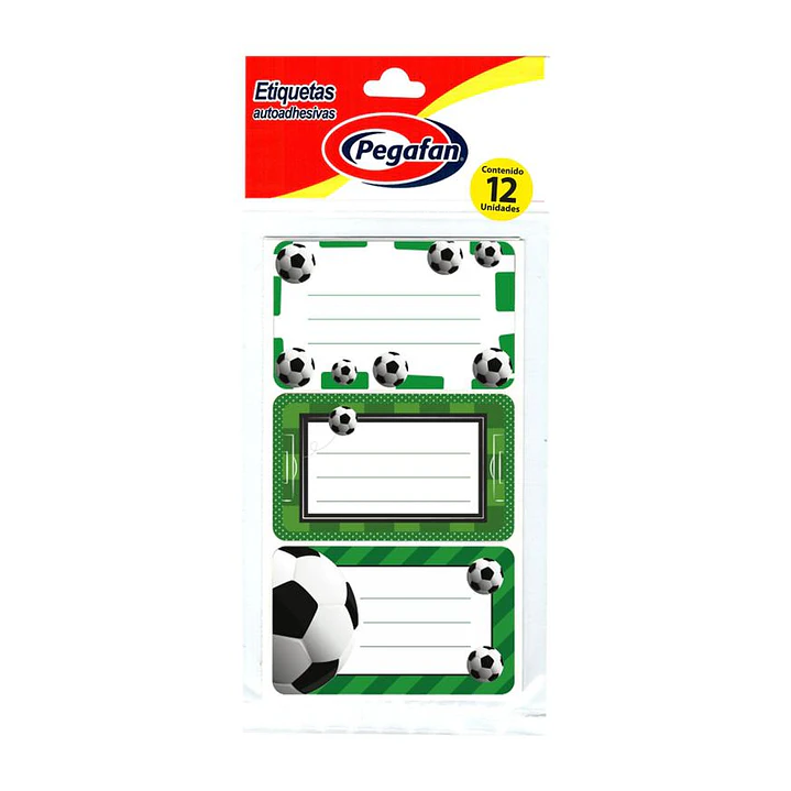 ETIQUETA PEGAFAN ESCOLAR FUTBOL 1