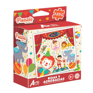 ROMPECABEZA ARTI RISAS Y ACROBACIAS X 25PZA  CARTON 22X22CM    TACJUE500-J