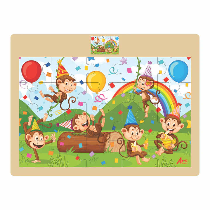 ROMPECABEZA ARTI MONKEY PARTY X 20 PZAS     TACJUEDI108 1