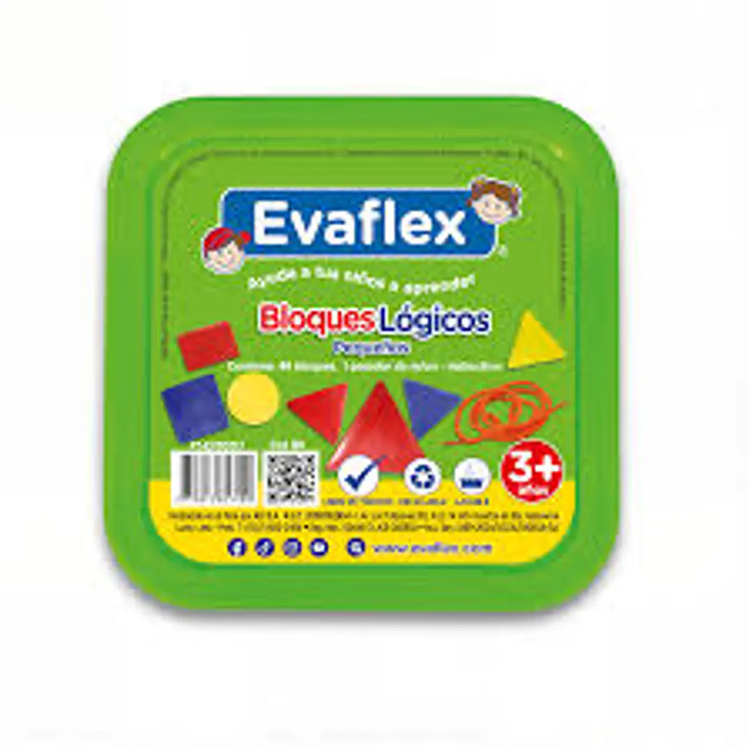BLOQUES LOGICOS PEQUEÑOS X 48PZS   EVAFLEX  PT-EV00717 1