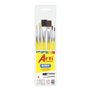 PINCEL ARTI BASIC      SET X 6  TAC260