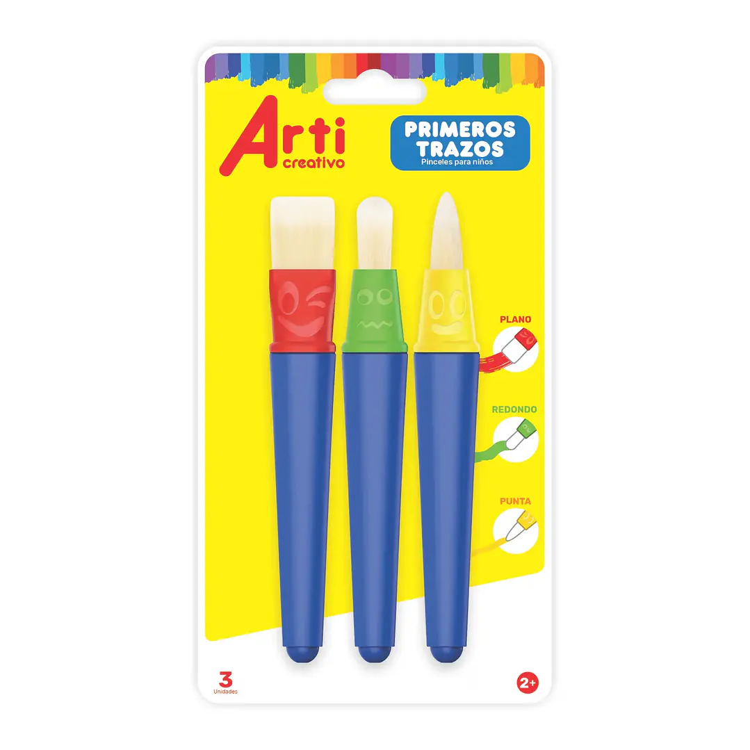 PINCEL ARTI PRIMEROS TRAZOS X3 TAC261 1