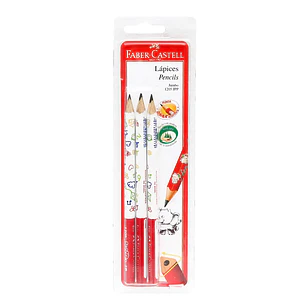 LAPIZ FABER JUMBO B-1205  X3  BLISTER  611225