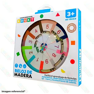 RELOJ DE MADERA     EDUK-KT