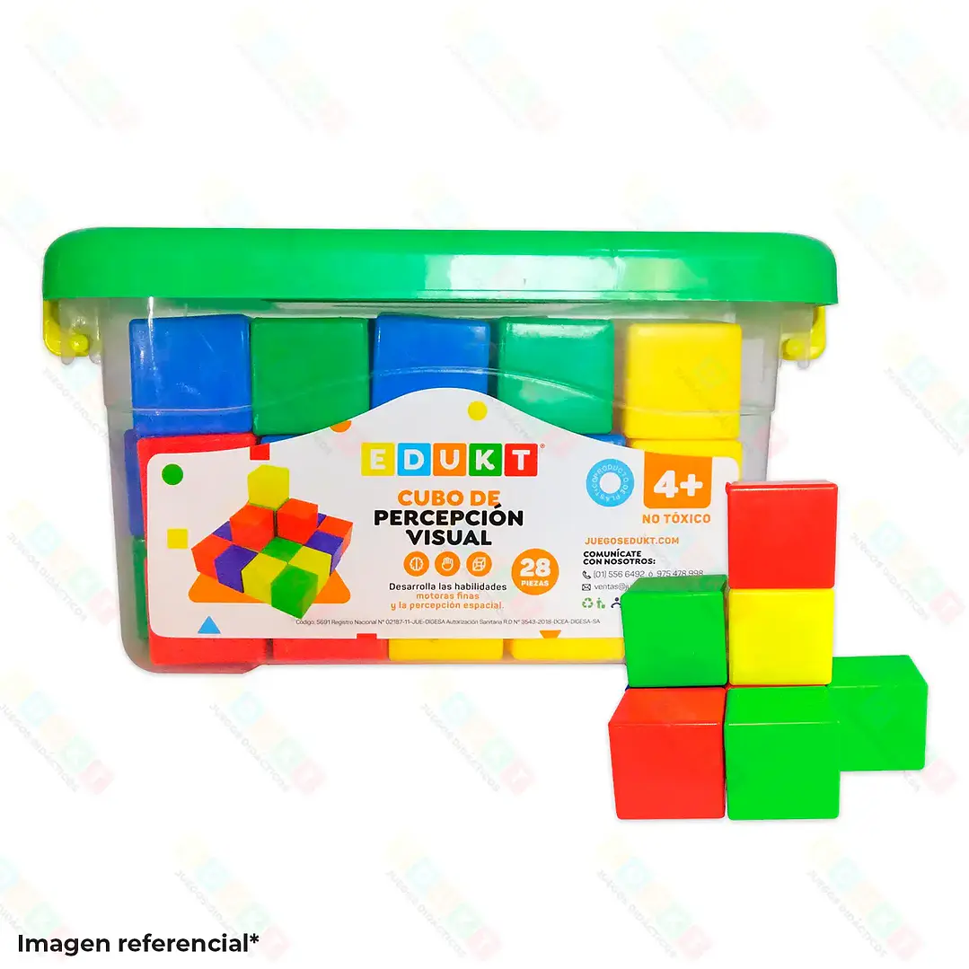 CUBOS DE PERCEPCION VISUAL X28 PZS      EDUK-T 1