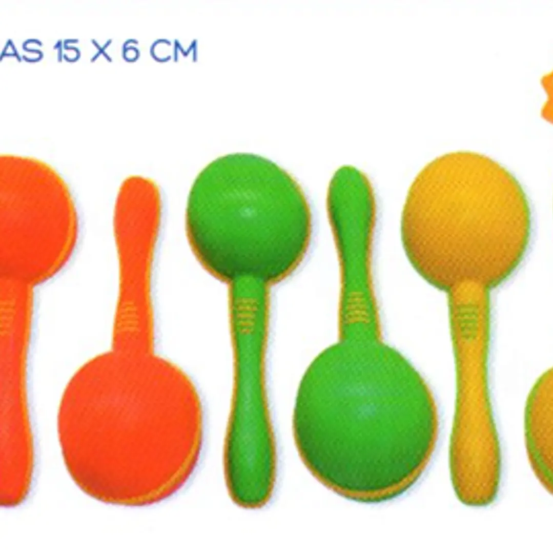 MARACAS DE PLASTICO 15X6CM   CG-932 1