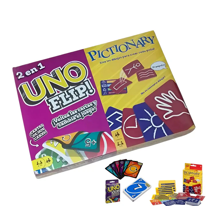 UNO FLIP + PICTIONARY  SK-2082 1