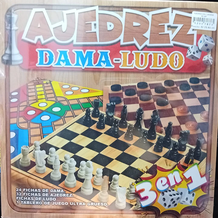 AJEDREZ 3 EN 1 GRANDE     SK-287 1