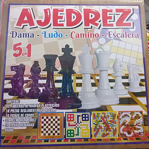 AJEDREZ 5 EN 1  GRAND. NACIONAL  SK-909