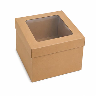 CAJA MINICAKE #18  18.2X18.2X13 VENTANA