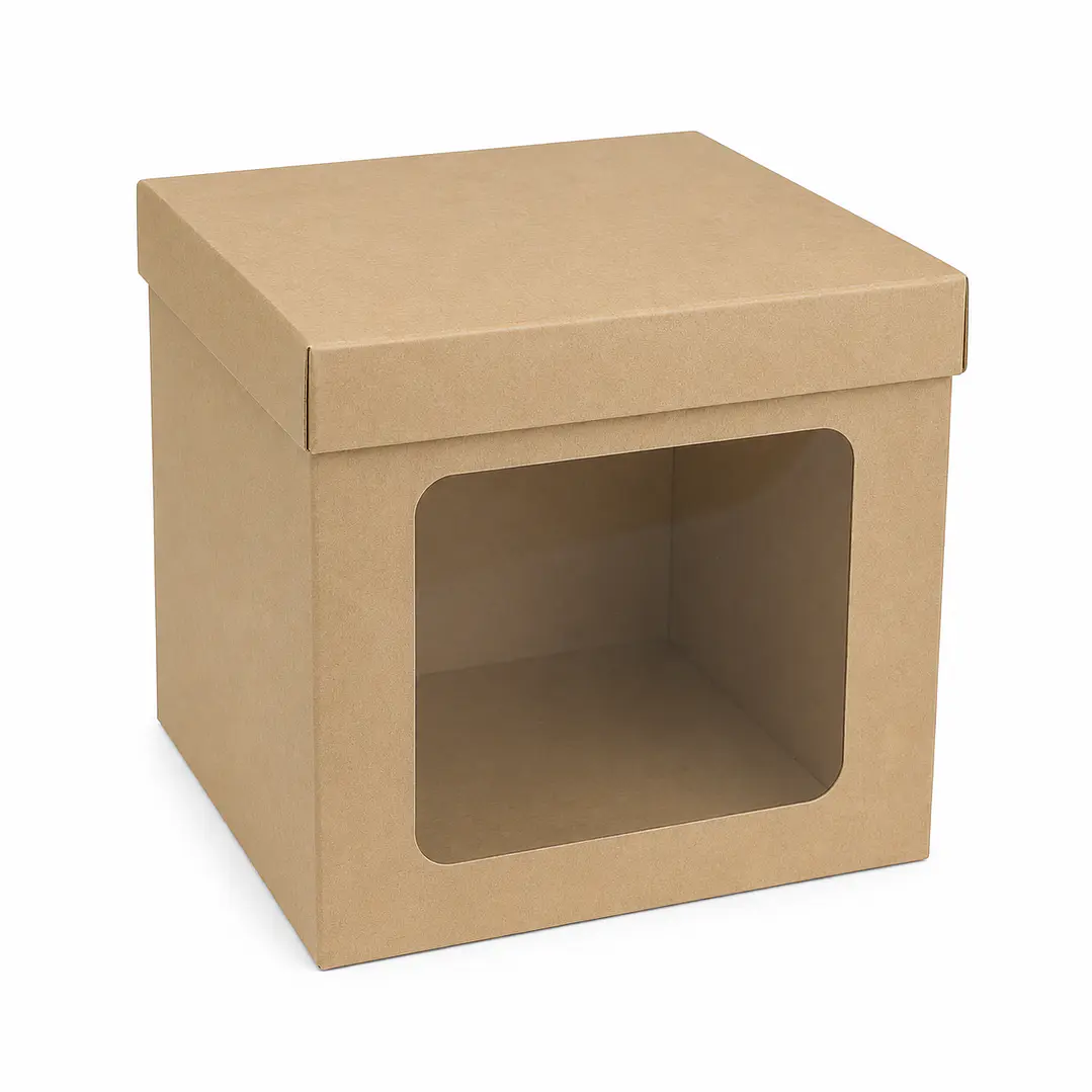 CAJA CUBO  #15 BASE/TAPA VENTANA 15X15X15 1