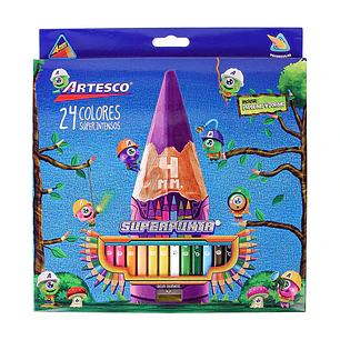 COLOR ARTESCO X 24 LARGOS TRIANGULAR