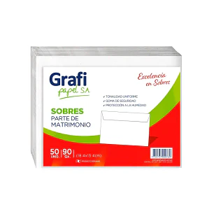 SOBRE BOND GRAFI EXTRAPARTE    x50 UNIDADES