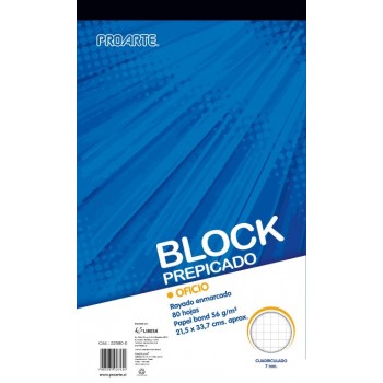 Block Prepicado Perforado Oficio 80 Hojas 7 Mm Rhein