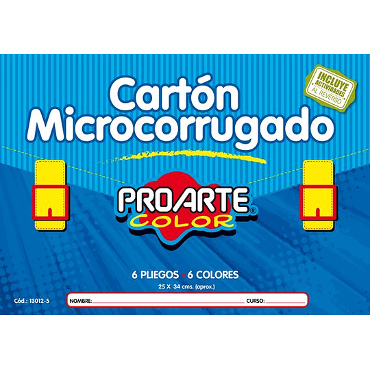 ESTUCHE CARTÓN MICROCORRUGADO 6 HOJAS