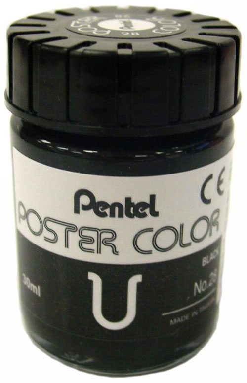 TÉMPERA NEGRO 30 ML