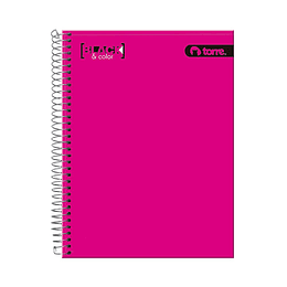 CUADERNO TOP 150 HJS MAT 7MM BLACK COLOR