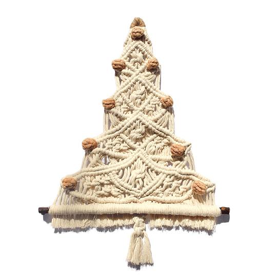 ÁRBOL NAVIDEÑO DE MACRAMÉ