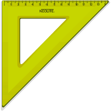 ESCUADRA 45° 20 CM