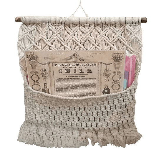 BOLSO COLGANTE DE MACRAMÉ 