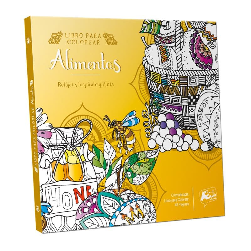 LIBRO COLOREAR ALIMENTOS 48 PÁG.