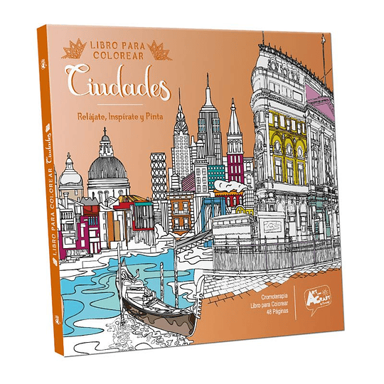 LIBRO COLOREAR CIUDADES 48 PÁGINAS