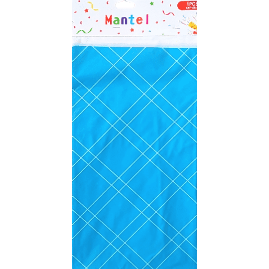 MANTEL LÍNEAS CELESTE 108*180CM (1 UND)