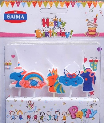 SET VELAS UNICORNIOS (5 UDS)