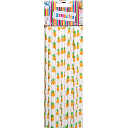 BOMBILLA DE PAPEL DISEÑO PIÑA (25 UDS)