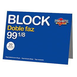 BLOCK DOBLE FAZ 99 1/8  120 GR PROARTE