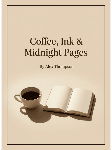 Café, tinta e páginas da meia-noite 1