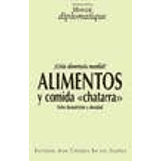 Alimentos Y Comida Chatarra