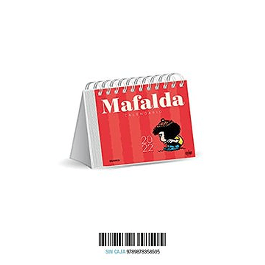 Mafalda 2022. Calendario De Escritorio Rojo