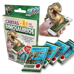 Cartas 4d Dinosaurios Paq X 5u