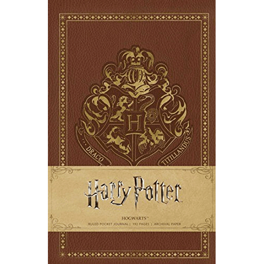 Libreta Harry Potter De Bolsillo Tapa Dura Hogwarts Ruled Pocket Journal