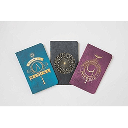 Set De 3 Libretas Harry Potter Spells De Bolsillo