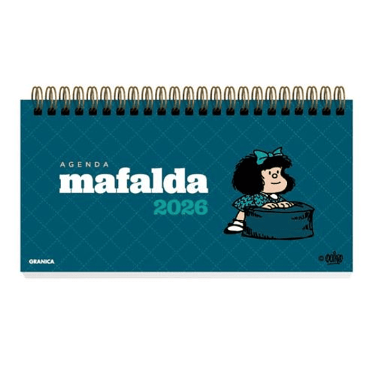Agenda Mafalda Celeste 2026 Escritorio