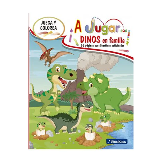 Juega Y Colorea A Jugar Dinos En Familia