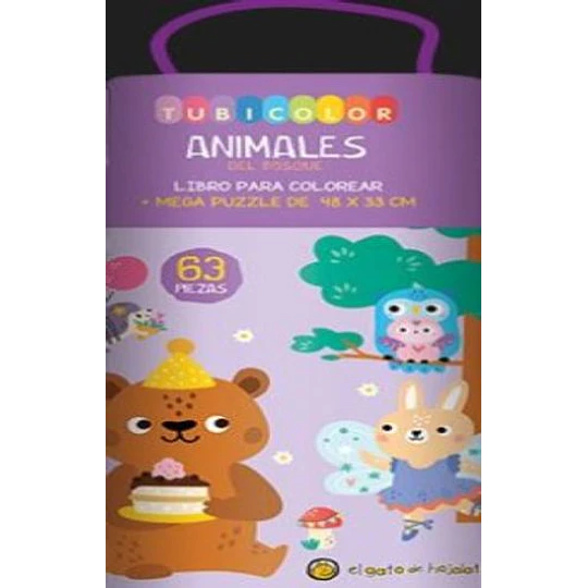 Tubicolor Animales Del Bosque Libro Para Colorear