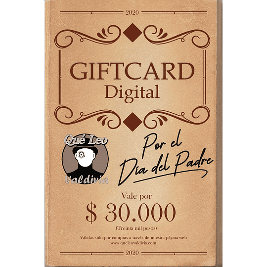 Gift Card 30 Mil