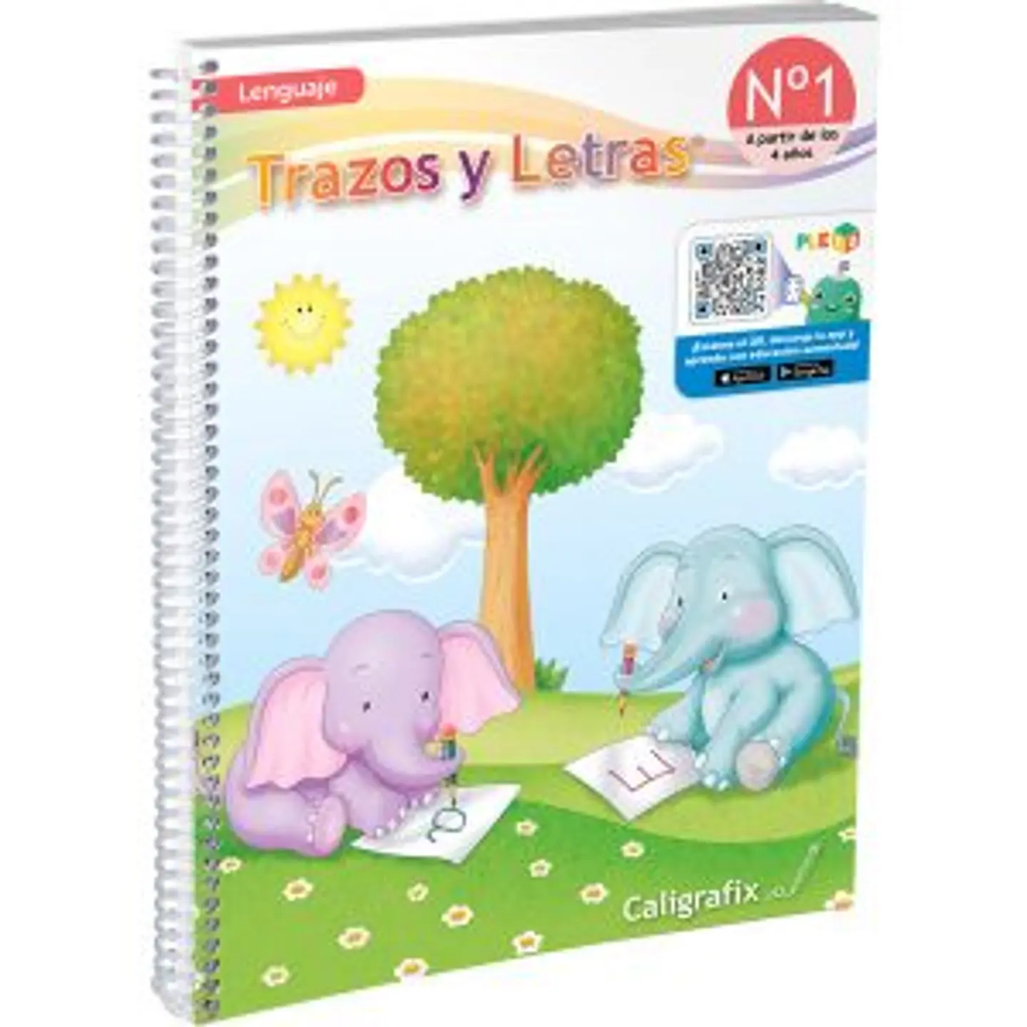 Trazos y Letras N°1 Pre-Kinder - Editorial Caligrafix - 4 años 1