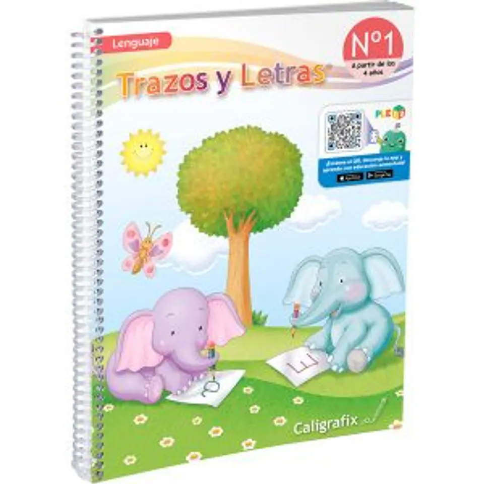 Trazos y Letras N°1 Pre-Kinder - Editorial Caligrafix - 4 años 1